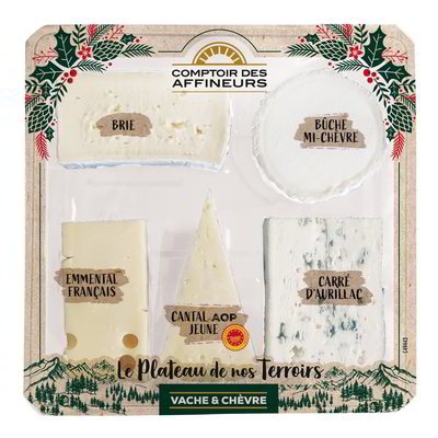 Izbor 5 vrst sira 400 g Le Plateau de ses Terroirs - Akcija v trgovini E.Leclerc