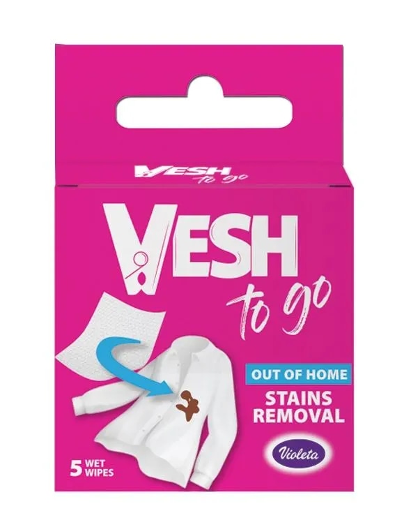 Violeta Vesh to go vlažni robčki za odstranjevanje madežev 5/1 Akcija v trgovini Tuš