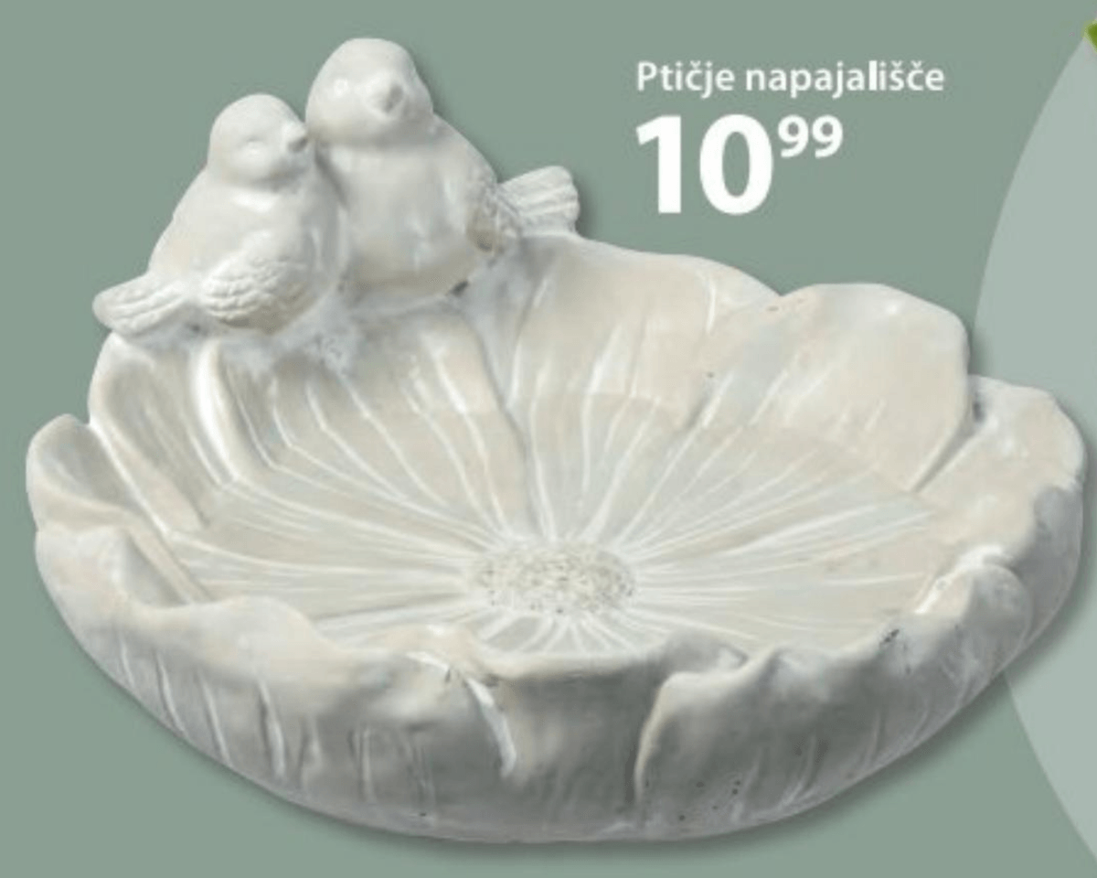 Ptičje napajališče - Akcija v trgovini NKD