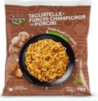 Rezanci z gobami 550 g TRE MULINI - Akcija v trgovini Eurospin