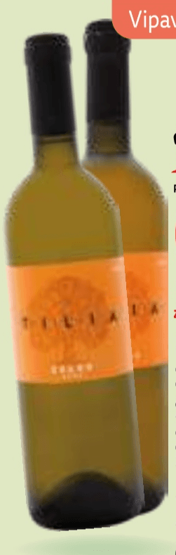 Kakovostno vino ZGP Sivi Pinot, Sauvignon ali Zelen 0,75 l Tilia Akcija v trgovini E.Leclerc
