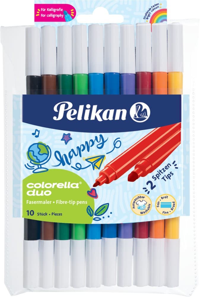 Flomaster Colorella Duo Pelikan 10-delni komplet Akcija v trgovini Tedi