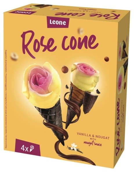 Sladoledni kornet Leone 4x 130 ml Akcija v trgovini E.Leclerc