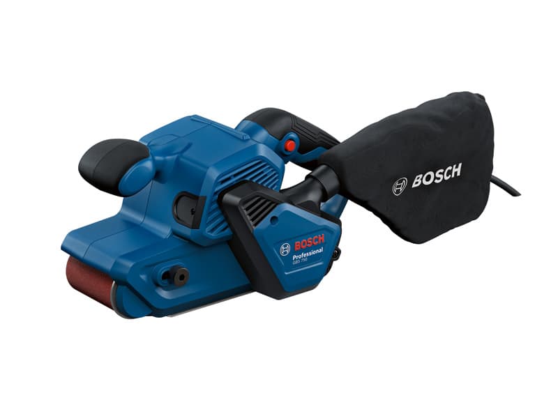 Tračni brusilnik GBS 750 Bosch Akcija v trgovini Bauhaus