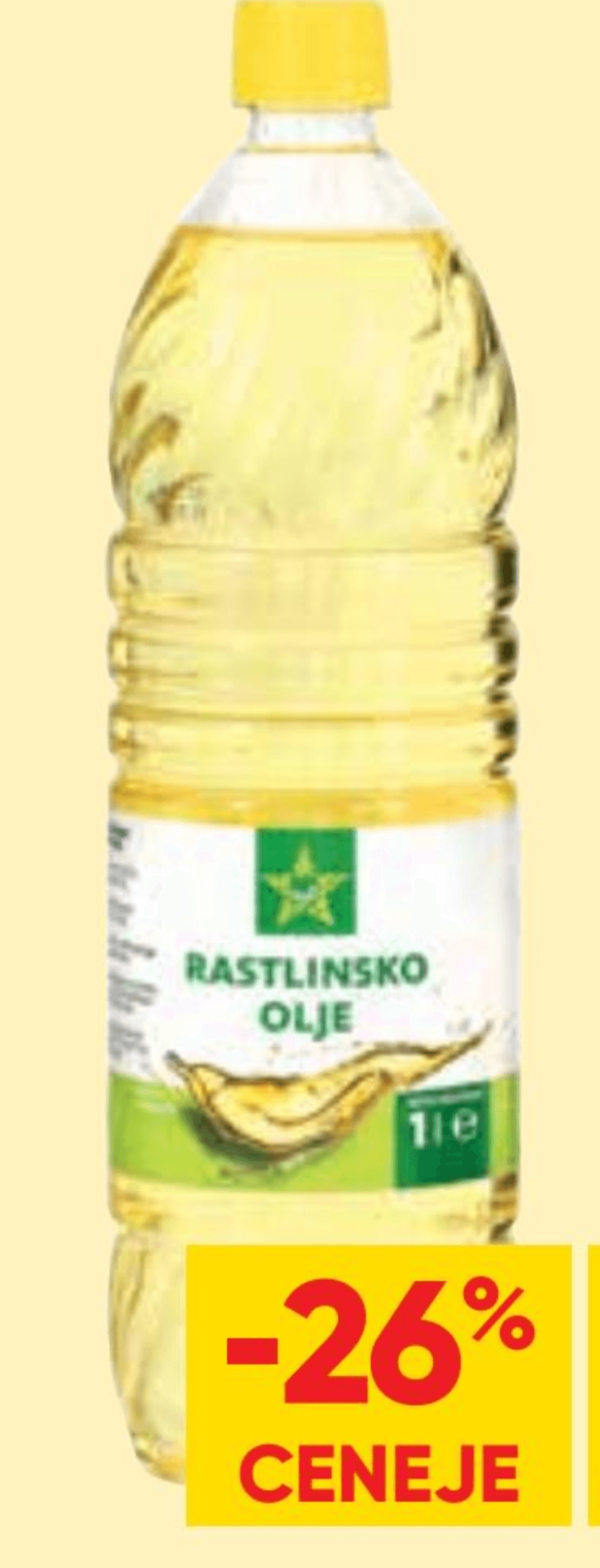 Rastlinsko olje 1 l - Akcija v trgovini Tuš
