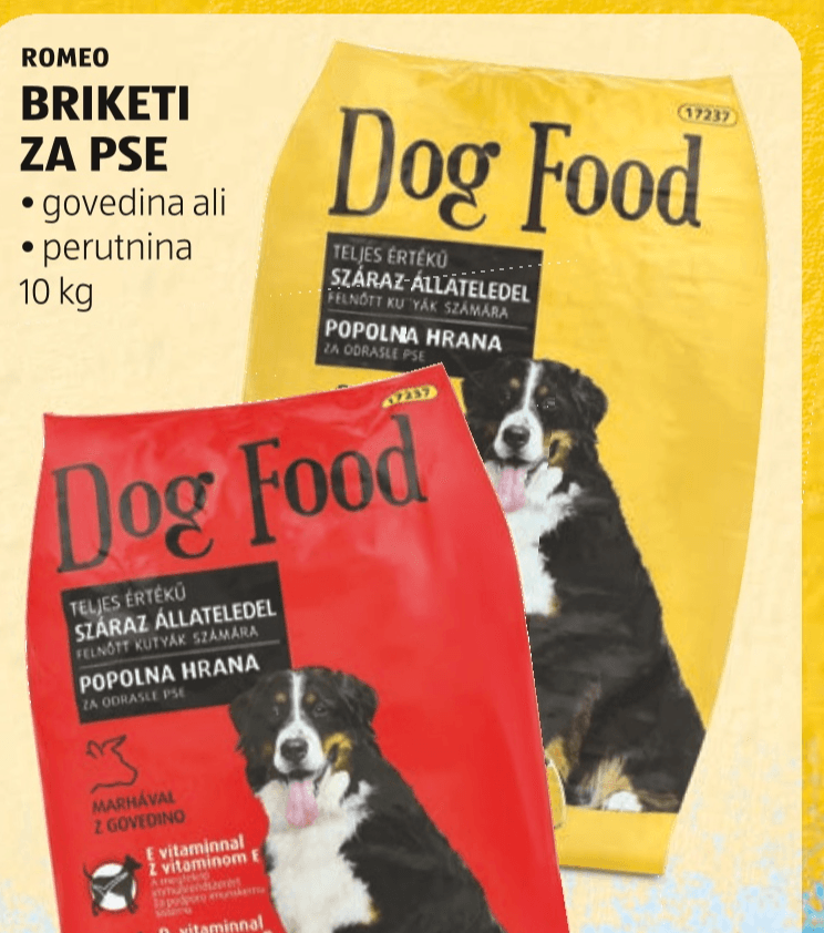 Romeo Briketi za pse 10 kg - Akcija v trgovini Hofer