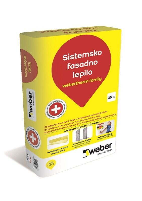 webertherm family M751 sistemsko fasadno lepilo 25 kg Akcija v trgovini Merkur