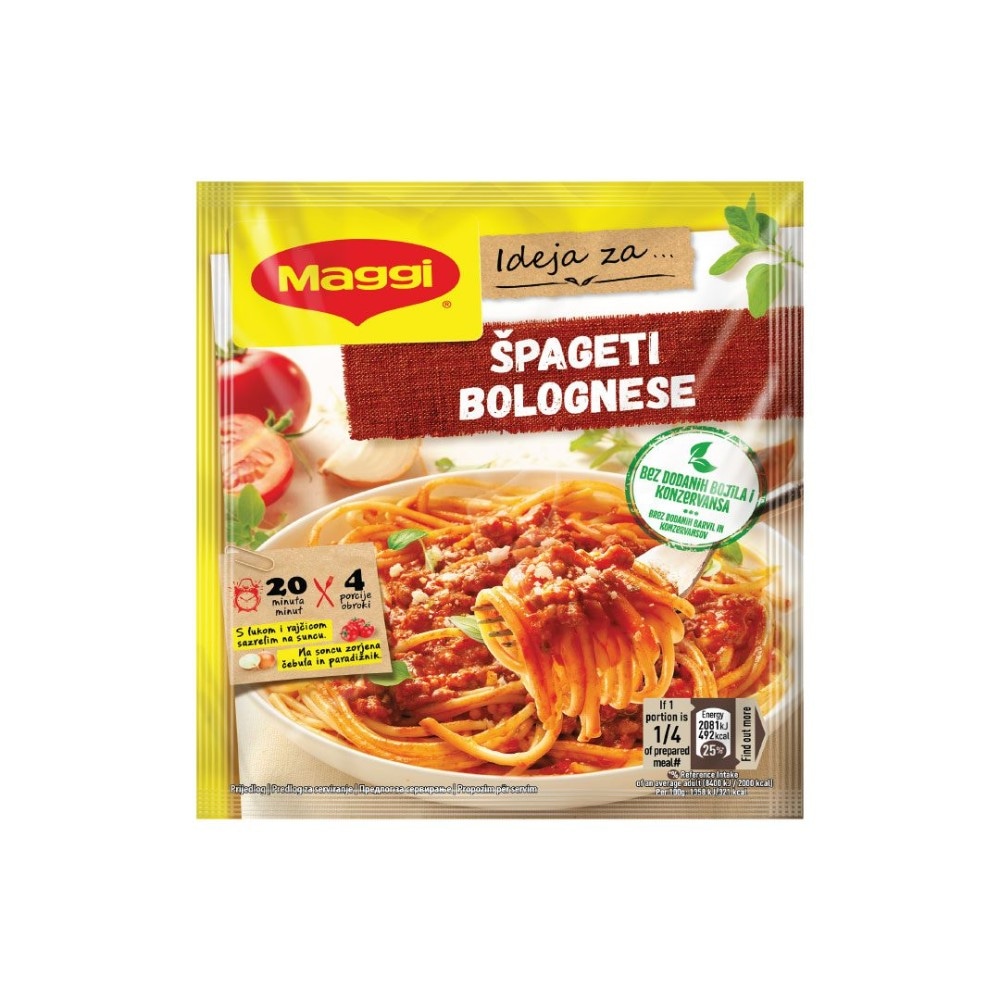 Izbrane mešanice začimb Maggi Špageti Bolognese - Akcija v trgovini Mercator