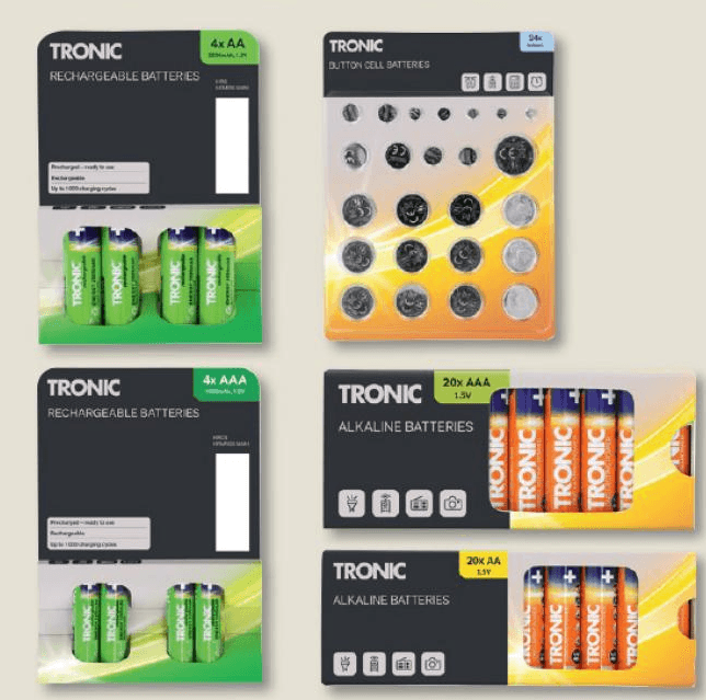 Tronic Izbor baterij - Akcija v trgovini Lidl