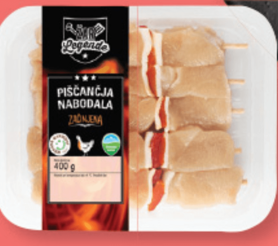 ŽAR LEGENDE Sveža piščančja nabodala 400 g - Akcija v trgovini Lidl