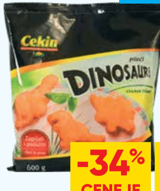Panirani piščančji dinozavri Koka 600 g - Akcija v trgovini Tuš