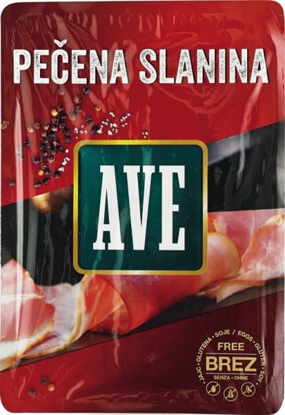Ave pečena mesna slanina 100 g Akcija v trgovini Jager