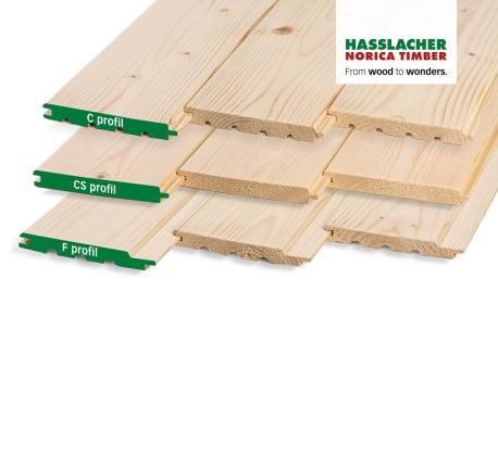 Hasslacher Opaž profil C - smreka 19 x 146 x 4.000 mm Hasslacher Norica Timber - Akcija v trgovini Jager