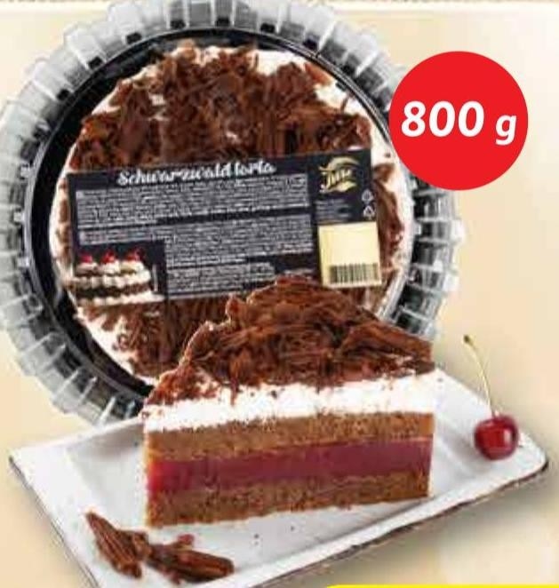 Taste of Deutschland torta Schwarzwald 800 g Akcija v trgovini Lidl