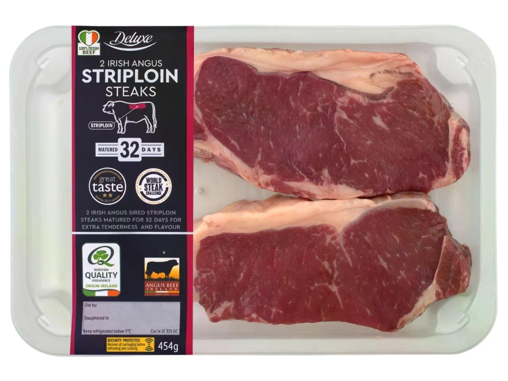 DELUXE Svež Angus Striploin steak 250 g - Akcija v trgovini Lidl