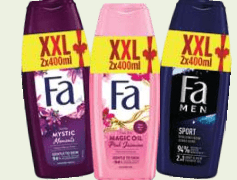 Gel za tuširanje Fa 2x 400 ml - Akcija v trgovini E.Leclerc