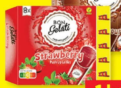 BON GELATI Vodni sladoled XXL 8 x 110 ml Akcija v trgovini Lidl