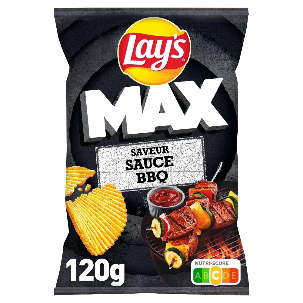 Lay's Max Rebrasti čips BBQ 120 g - Akcija v trgovini Spar