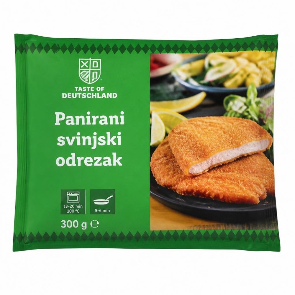 Taste of Deutschland paniran svinjski zrezek 300 g Akcija v trgovini Lidl