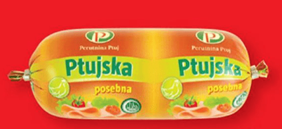 Ptujska posebna klobasa 400 g Perutnina Ptuj Akcija v trgovini Lidl