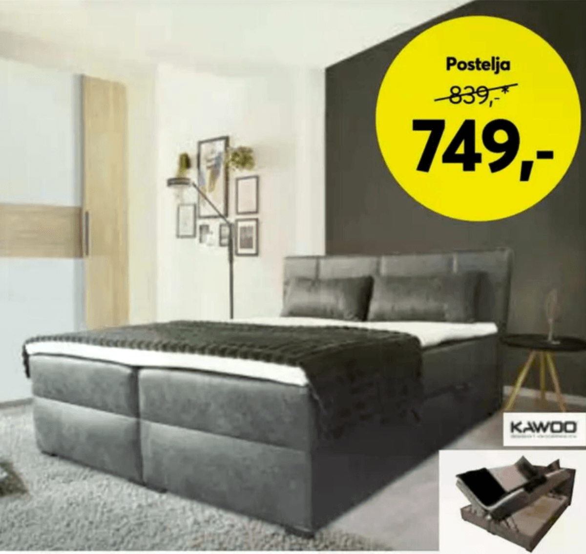 Postelja - Akcija v trgovini Dipo