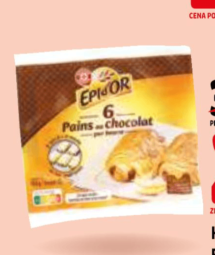 Kruhki s čokolado Epi d'Or 450 g Akcija v trgovini E.Leclerc