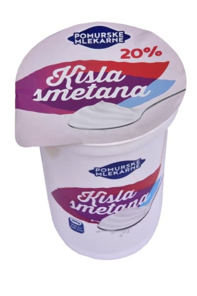 Kisla smetana 400 g Pomurske Mlekarne Akcija v trgovini E.Leclerc