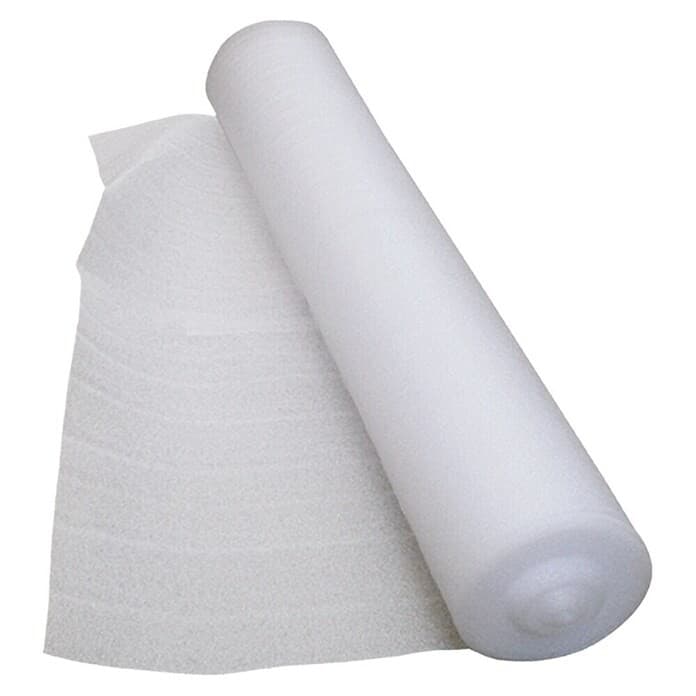 Penasta podloga za laminat š 1 m x deb. 2 mm, izolacija pohodnega hrupa 19 dB(A), polietilen, bela, d 10 m, v roli 10 m2 Akcija v trgovini Bauhaus