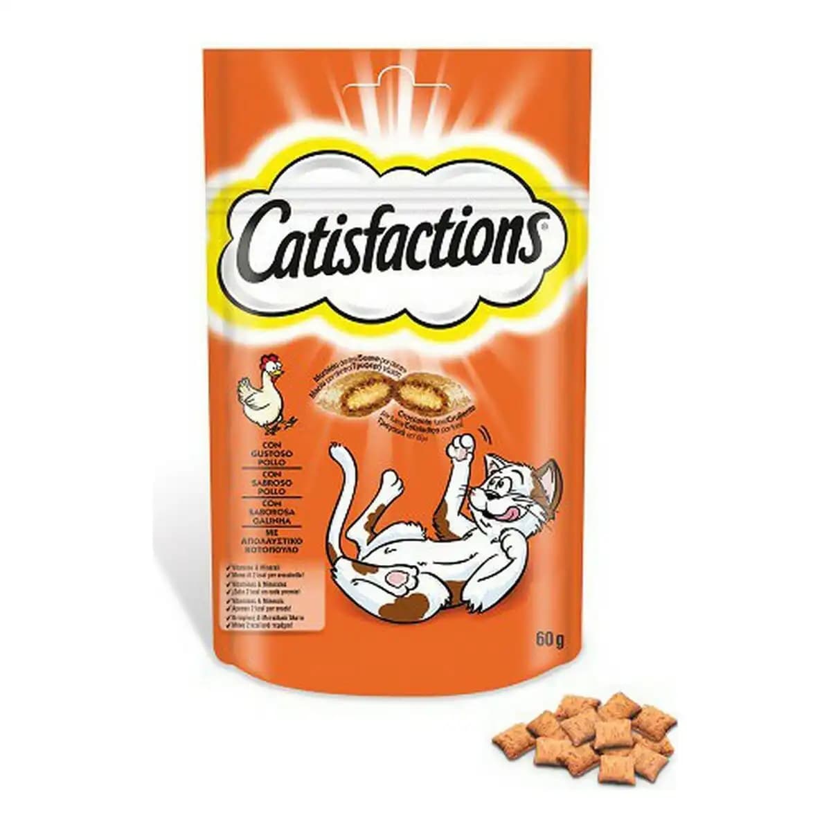 Catisfactions prigrizek za mačke 60 g Akcija v trgovini E.Leclerc