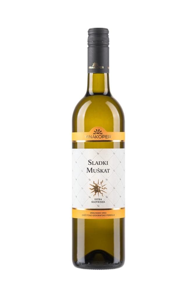 Kakovostno vino ZGP sladki muškat Vinakoper 0,75 l Akcija v trgovini E.Leclerc