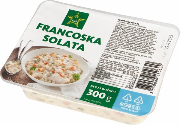 Francoska solata Tuš 300 g - Akcija v trgovini Tuš