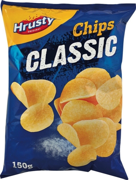 Čips Hrusty 150 g - Akcija v trgovini Mercator