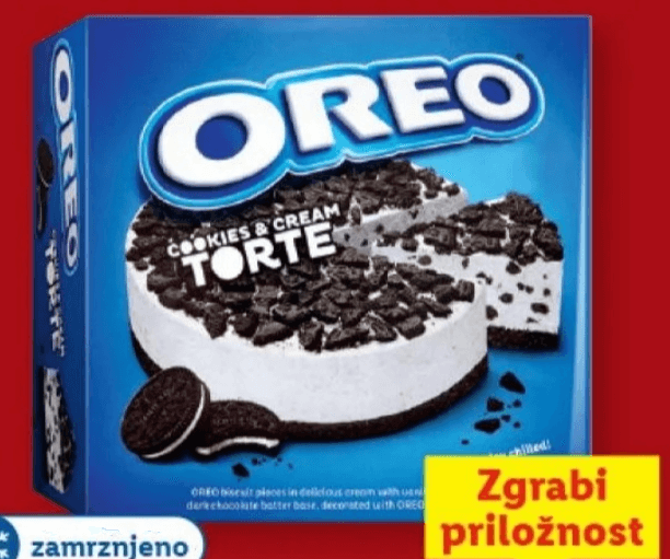 Oreo torta 570 g - Akcija v trgovini Lidl