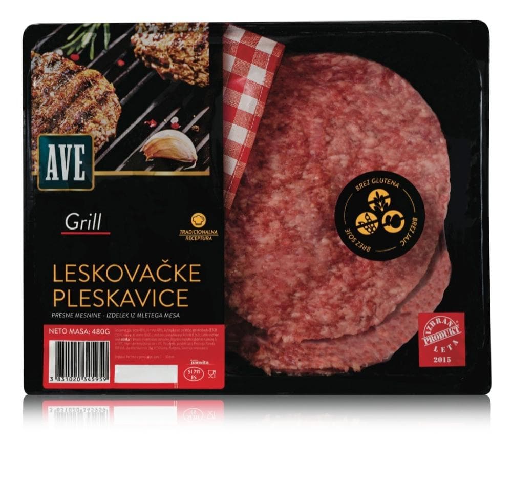Ave Grill Leskovačke pleskavice 480 g Akcija v trgovini Jager