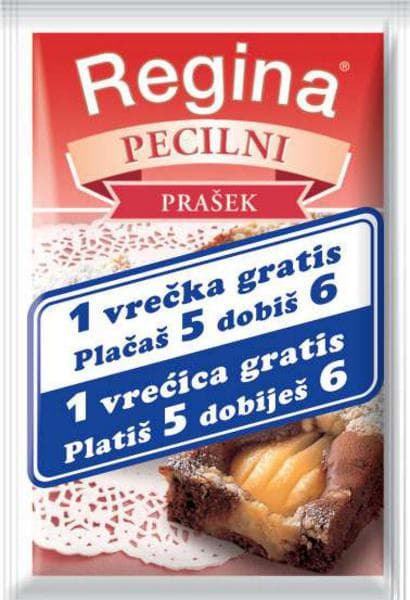 Regina Pecilni prašek, vanilin sladkor pecilni prašek, 6 x 13 g; vanilin sladkor, 6 x 8 g Akcija v trgovini Tuš