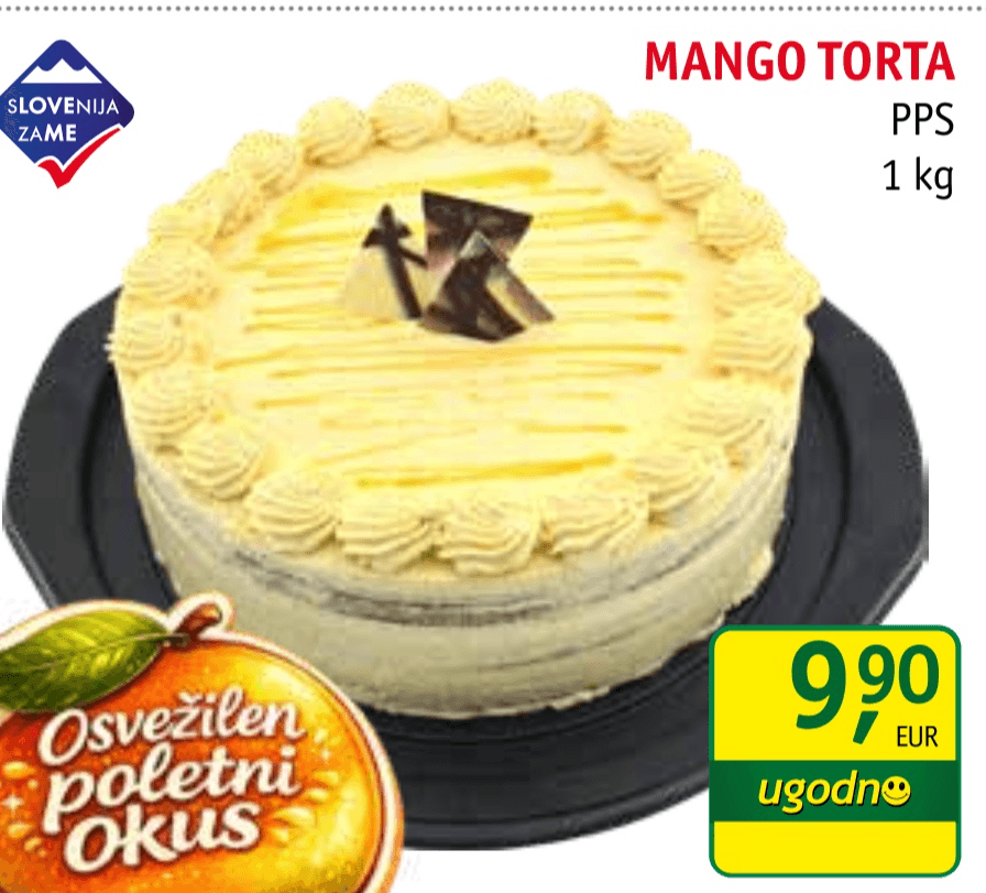 Mango torta 1 kg Akcija v trgovini Jager