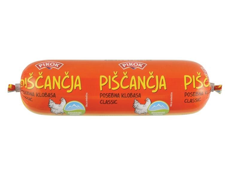 Pikok Piščančja posebna klobasa 200 g Akcija v trgovini Lidl