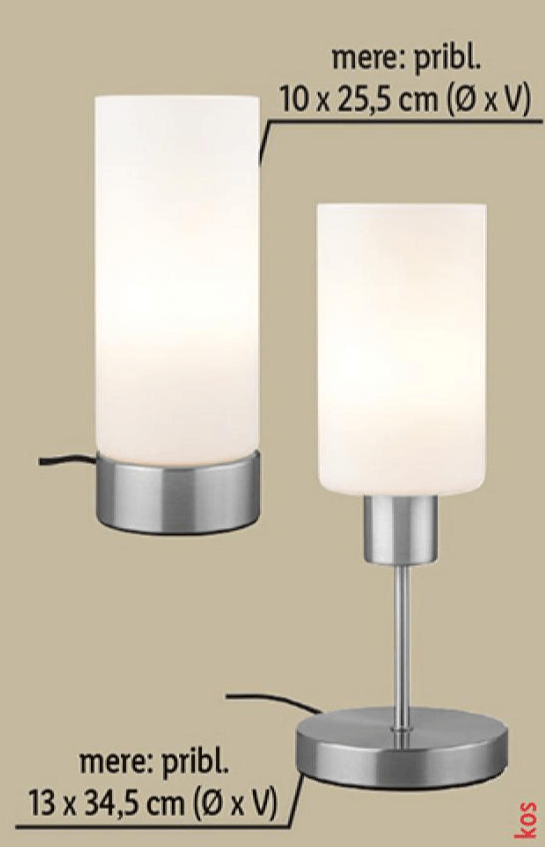 LIVARNO Namizna LED-svetilka 10 x 25,5 cm (Ø x V) Akcija v trgovini Lidl