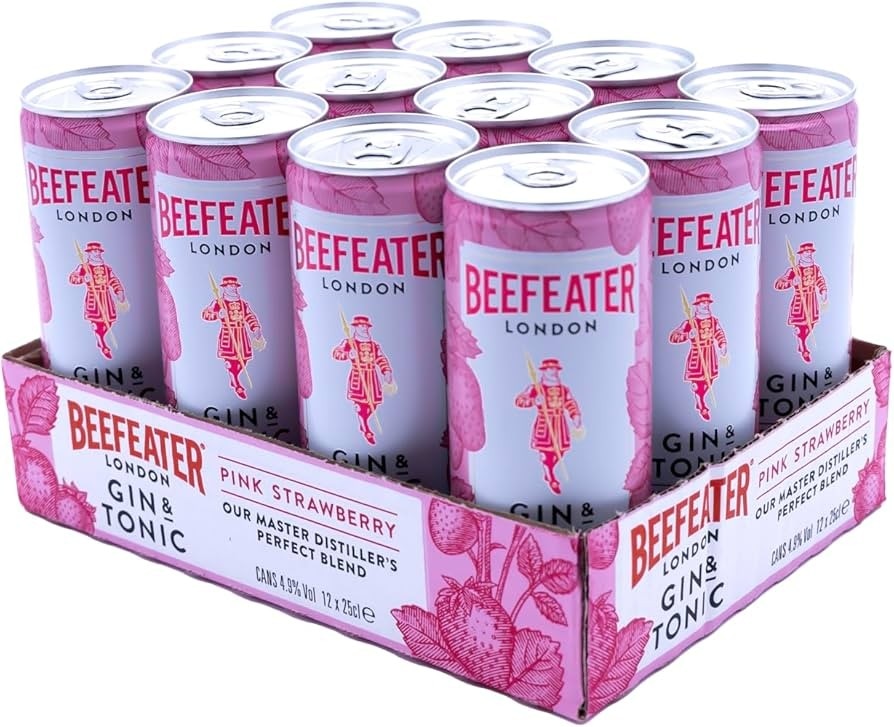 Beefeater Gin & Tonic Pink Strawberry 250ml - Akcija v trgovini Mercator