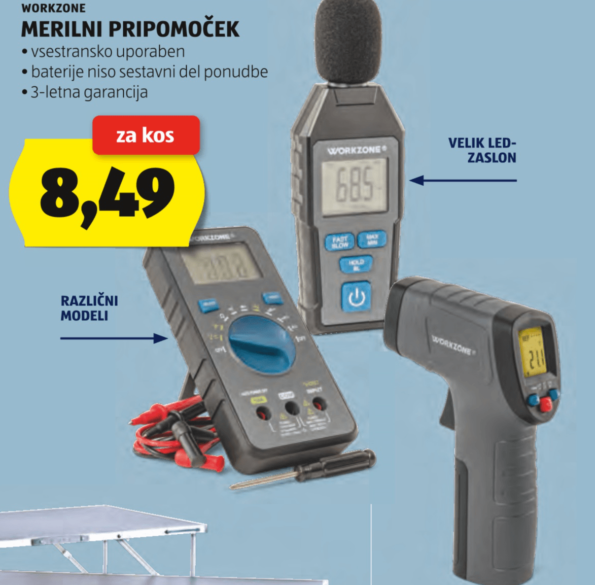 WORKZONE Merilni pripomoček - Akcija v trgovini Hofer