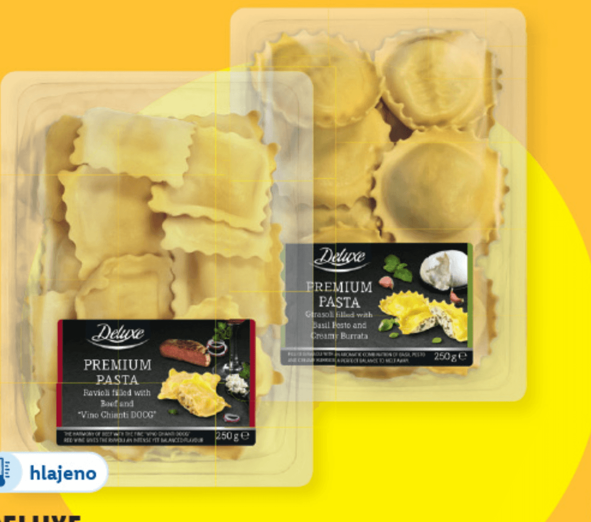 Deluxe Polnjene testenine Ravioli/Girasoli 250 g - Akcija v trgovini Lidl
