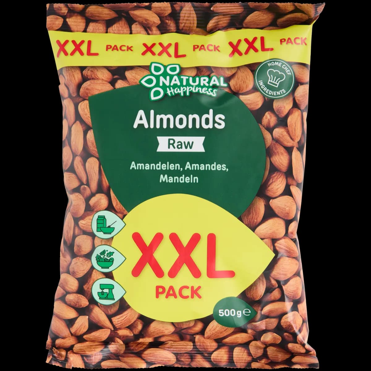 Natural Happiness mandlji Surovi 500 g Akcija v trgovini Action