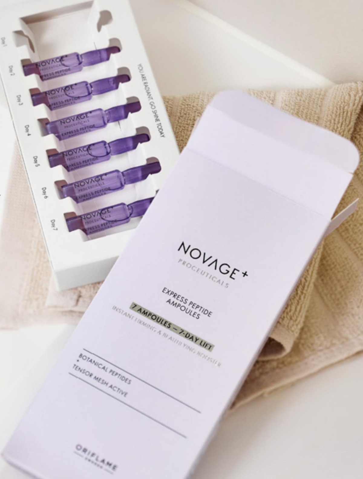 Novage+ Proceuticals Express ampule s peptidi 7 ampul po 1,5 ml. Oriflame - Akcija v trgovini Oriflame