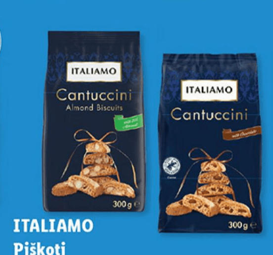 Italiamo Piškoti „Cantuccini“ 300 g Akcija v trgovini Lidl