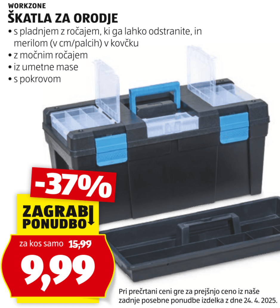Workzone Škatla za orodje Akcija v trgovini Hofer