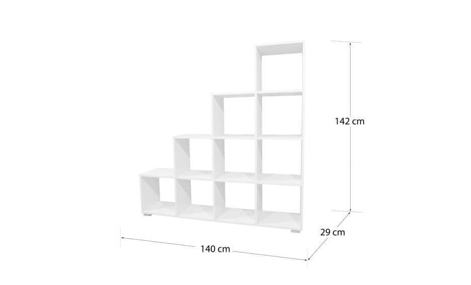 Piramida 6 prostostoječa polica 106 x 29 x 107 cm Akcija v trgovini Prima