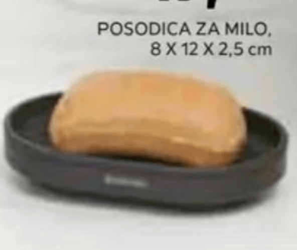 Mindset Posodica za milo 8 X 12 X 2,5 cm - Akcija v trgovini Lesnina
