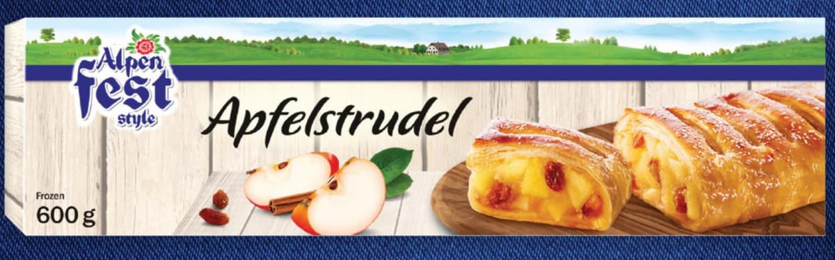 Alpenfest Jabolčni zavitek 600 g Akcija v trgovini Lidl