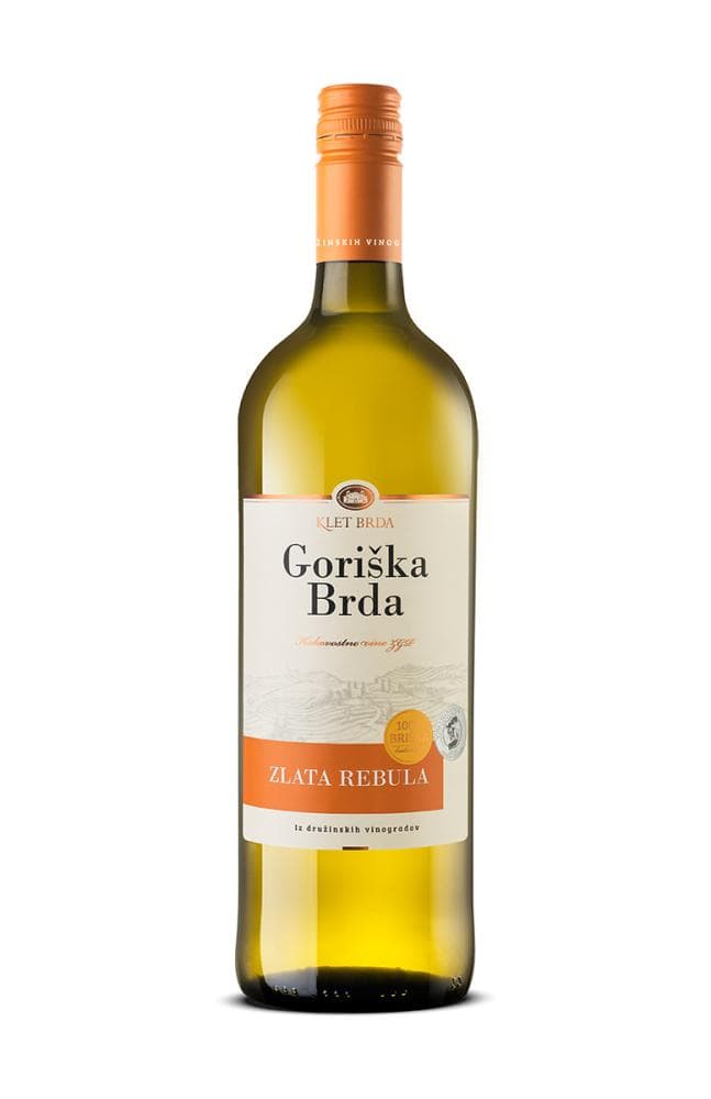 Kakovostno vino ZGP Zlata Rebula, Chardonnay ali Beli Pinot "Klet Brda" 1 l Akcija v trgovini E.Leclerc