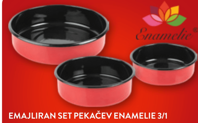 Emajliran set pekaÄev Enamelie 3/1 - Akcija v trgovini Spar